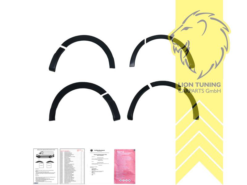 Selbstklebend, schwarz glänzend, ABS Kunststoff, Eintragungsfrei / mit ABE