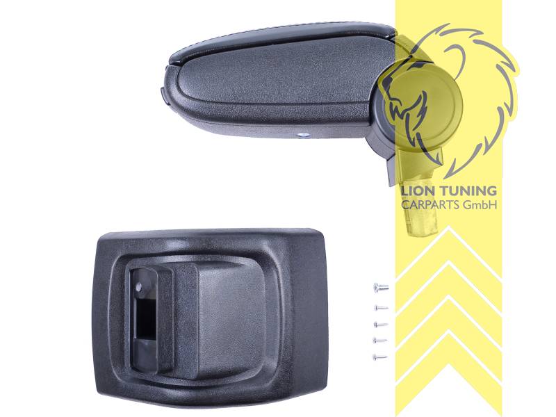 schwarz, nur für Fahrzeuge ohne Original Armlehne geeignet, ABS Kunststoff, Eintragungsfrei / als Ersatzteil verwendbar