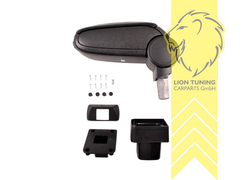 schwarz, nur für Fahrzeuge ohne Original Armlehne geeignet, ABS Kunststoff, Eintragungsfrei / als Ersatzteil verwendbar