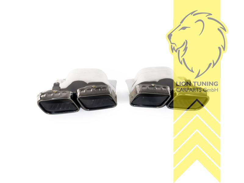 chrom, schwarz, Edelstahl, Eintragungsfrei / als Ersatzteil verwendbar