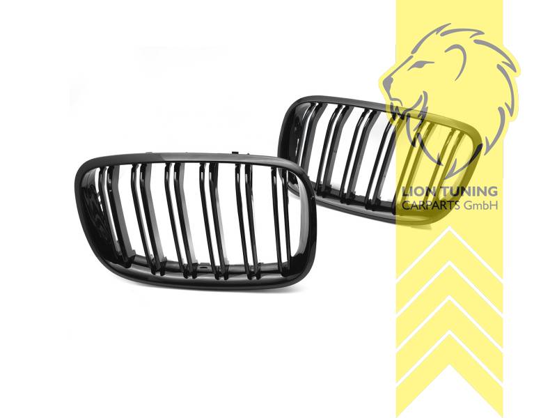 Doppelsteg, schwarz glänzend, ABS Kunststoff, Eintragungsfrei / als Ersatzteil verwendbar