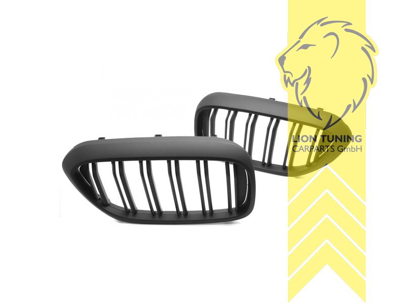 Doppelsteg, schwarz matt, ABS Kunststoff, Eintragungsfrei / als Ersatzteil verwendbar