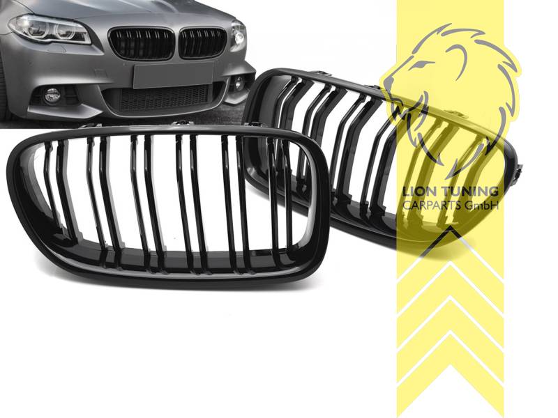 Doppelsteg, schwarz glänzend, ABS Kunststoff, Eintragungsfrei / als Ersatzteil verwendbar