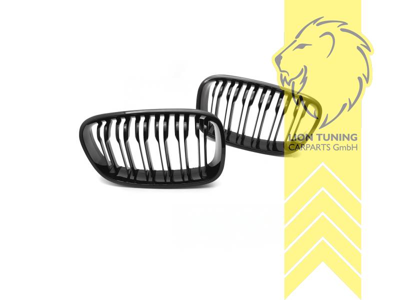 Doppelsteg, schwarz glänzend, ABS Kunststoff, Eintragungsfrei / als Ersatzteil verwendbar