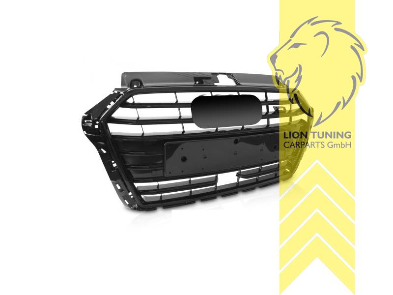 schwarz glänzend, Passend für alle Ausstattungsvarianten, ABS Kunststoff, für Fahrzeuge mit PDC, für Fahrzeuge mit Radar (ACC), Eintragungsfrei / als Ersatzteil verwendbar