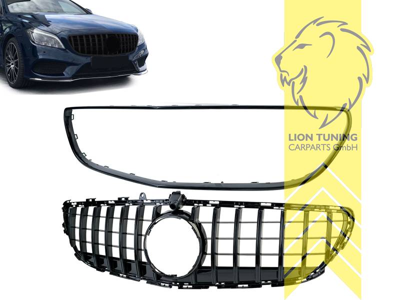 Original Mercedes Emblem wird übernommen, schwarz glänzend, auch für Modelle mit Kamera-System, ABS Kunststoff, Eintragungsfrei / als Ersatzteil verwendbar