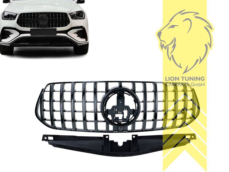 Original Mercedes Emblem wird übernommen, schwarz glänzend, nur passend für AMG LINE!, ABS Kunststoff, Eintragungsfrei / als Ersatzteil verwendbar