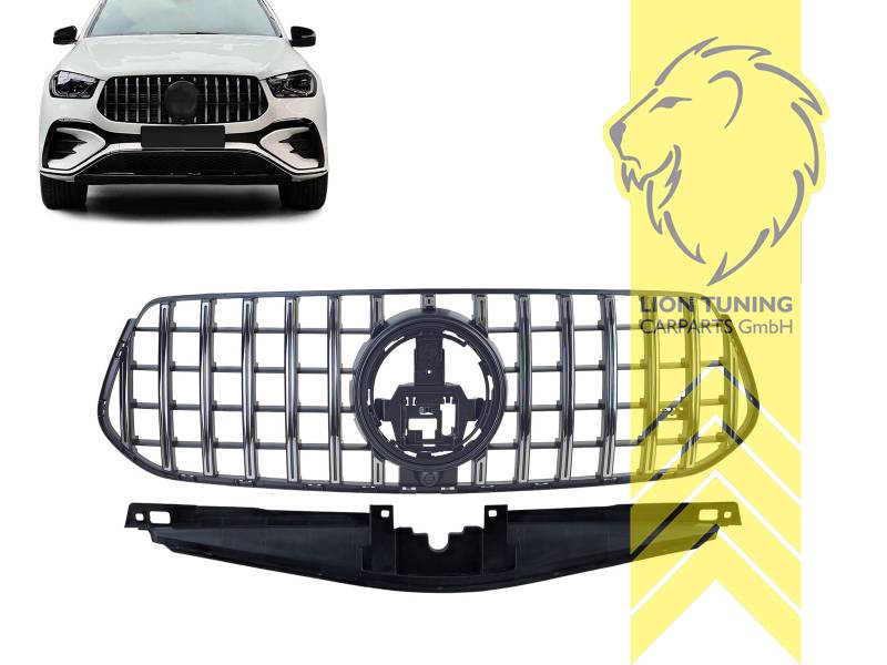 Original Mercedes Emblem wird übernommen, schwarz glänzend, chrom, nur passend für AMG LINE!, ABS Kunststoff, Eintragungsfrei / als Ersatzteil verwendbar