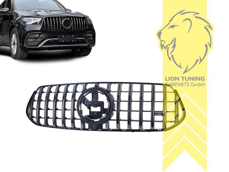 Original Mercedes Emblem wird übernommen, schwarz glänzend, chrom, nur passend für AMG LINE!, ABS Kunststoff, Eintragungsfrei / als Ersatzteil verwendbar