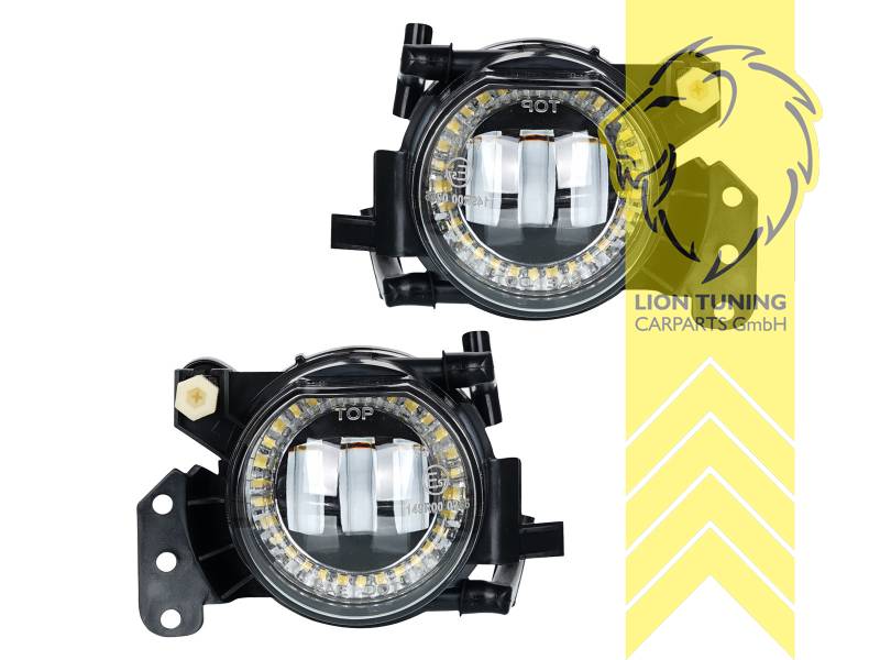 LED, schwarz, nur für Fahrzeuge mit nachgerüsteter Sport Stoßstange, passend für unsere Art.: 5514, 5515, 5505, 5027, 2184, 2064, Eintragungsfrei / mit E-Prüfzeichen