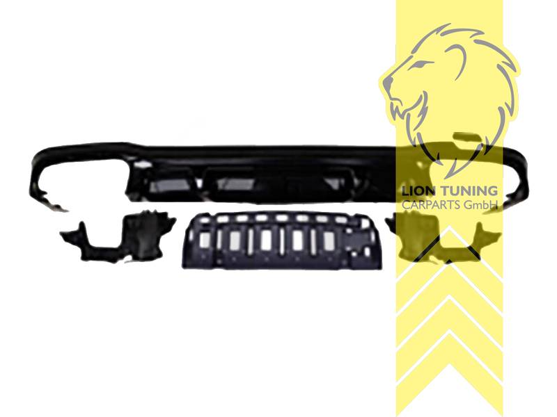 schwarz glänzend, nur passend für AMG Line Stoßstange, ABS Kunststoff, Eintragungsfrei / als Ersatzteil verwendbar