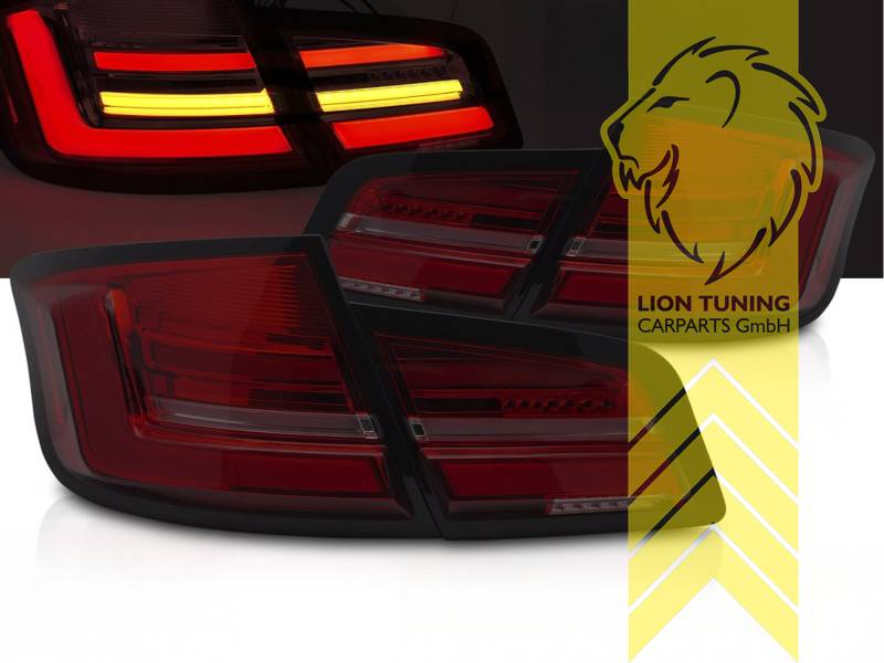 dynamischer LED Blinker, LED, rot, schwarz, smoke, Eintragungsfrei / mit E-Prüfzeichen