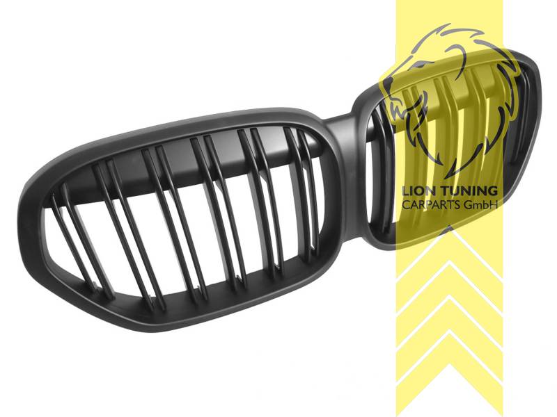 Doppelsteg, schwarz matt, ABS Kunststoff, Eintragungsfrei / keine Eintragung nötig