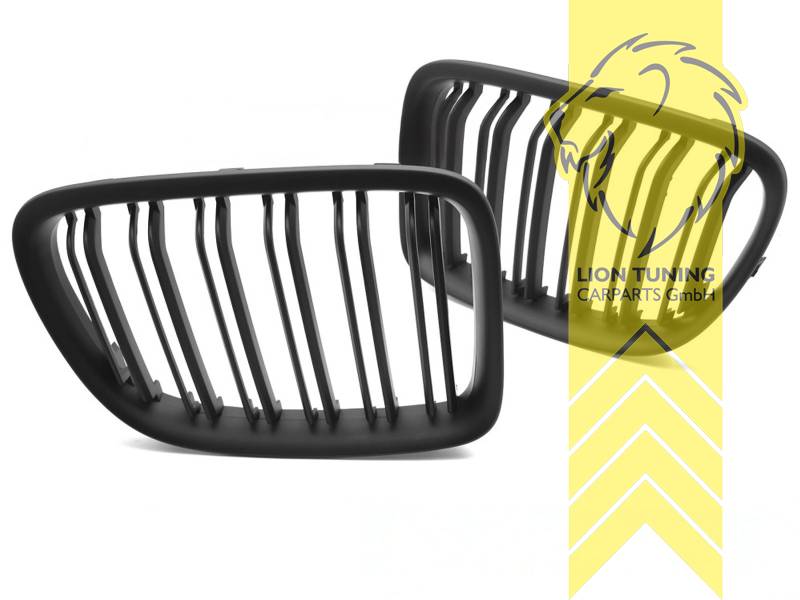 Doppelsteg, schwarz matt, ABS Kunststoff, Eintragungsfrei / als Ersatzteil verwendbar