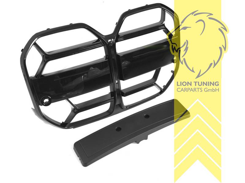 schwarz glänzend, auch für Modelle mit Kamera-System, ABS Kunststoff, für Fahrzeuge mit Radar (ACC), für Fahrzeuge ohne Radar (ACC), Eintragungsfrei / als Ersatzteil verwendbar