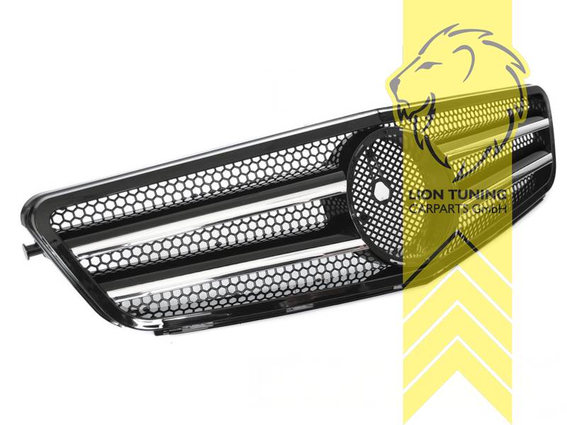 Original Mercedes Emblem wird übernommen, schwarz glänzend, chrom, ABS Kunststoff, Eintragungsfrei / als Ersatzteil verwendbar