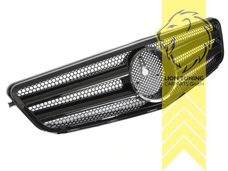 Original Mercedes Emblem wird übernommen, schwarz glänzend, ABS Kunststoff, Eintragungsfrei / als Ersatzteil verwendbar