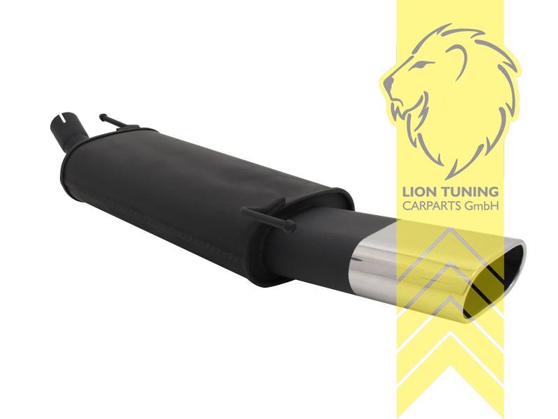 135 x 75 mm Oval, Endrohr doppel, 75x135mm, Oval, Metall / Stahl, Eintragungsfrei / mit ABE