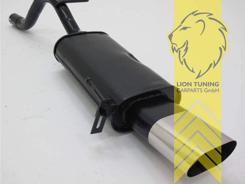 135 x 75 mm Oval, Endrohr single, 75x135mm, Oval, Metall / Stahl, 1.2 / 1.4 / 1.4 16V / 1.3 / 1.9, Eintragungsfrei / mit ABE