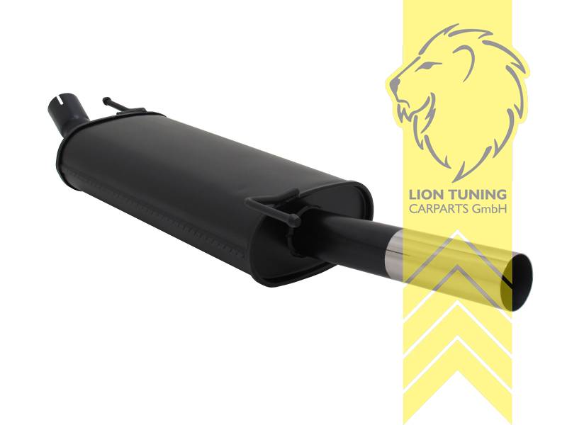 1 x 60mm, Endrohr single, 60mm, Rund, Metall / Stahl, 1.2 16V / 1.3 / 1.4 16V / 1.8D / 1.8 TD, Eintragungsfrei / mit ABE