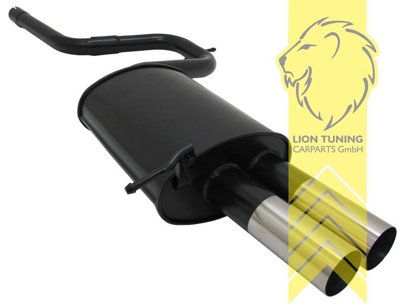 2 x 76mm RL-Design, 76mm, Rund, Metall / Stahl, 1.6 16V / 2.0 16V / 2.0 TD 16V, Eintragungsfrei / mit ABE