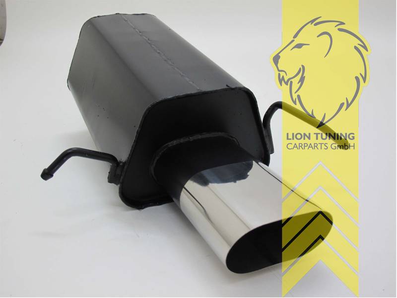 135 x 75 mm Oval, Endrohr single, Oval, Stoßstangenausschnitt muß evtl. bearbeitet/vergrößert werden, Metall / Stahl, C280 (3.0l) / C320 / C220 CDI / C270 CDI, C200K / C200 CGI / C240 (2.6l), Eintragungsfrei / mit ABE