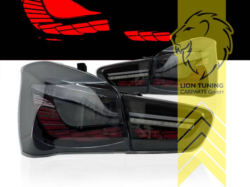 LED, mit LED Blinker, dynamischer LED Blinker, schwarz, Eintragungsfrei / mit E-Prüfzeichen