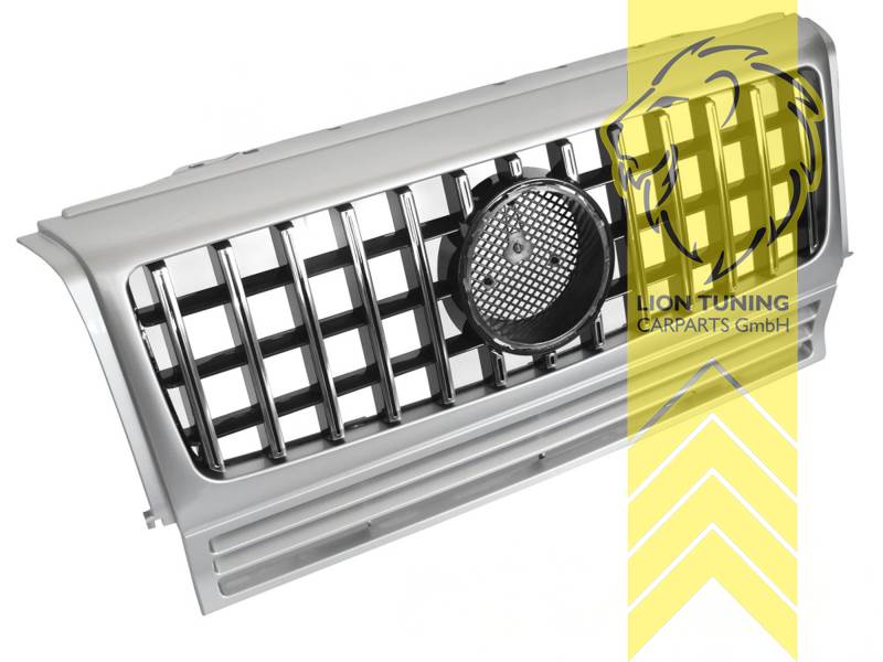 Original Mercedes Emblem wird übernommen, chrom, schwarz matt, ABS Kunststoff, Eintragungsfrei / als Ersatzteil verwendbar