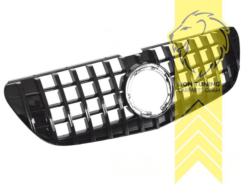 Original Mercedes Emblem wird übernommen, schwarz glänzend, ABS Kunststoff, Eintragungsfrei / als Ersatzteil verwendbar