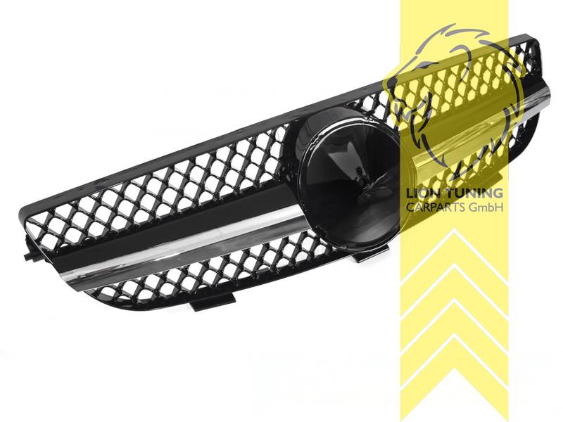 Original Mercedes Emblem wird übernommen, chrom, schwarz glänzend, ABS Kunststoff, Eintragungsfrei / als Ersatzteil verwendbar