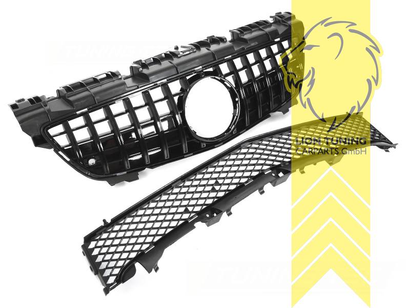 Original Mercedes Emblem wird übernommen, schwarz glänzend, ABS Kunststoff, Eintragungsfrei / als Ersatzteil verwendbar