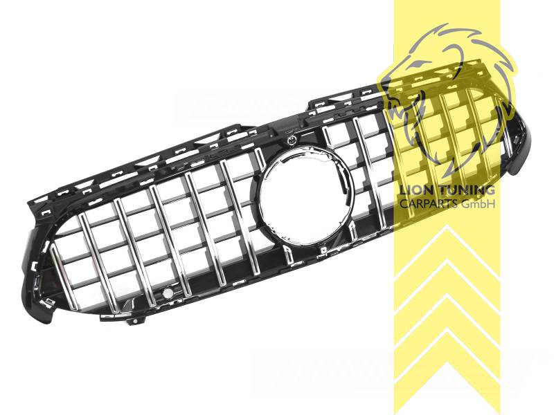 Original Mercedes Emblem wird übernommen, chrom, schwarz glänzend, ABS Kunststoff, Eintragungsfrei / als Ersatzteil verwendbar