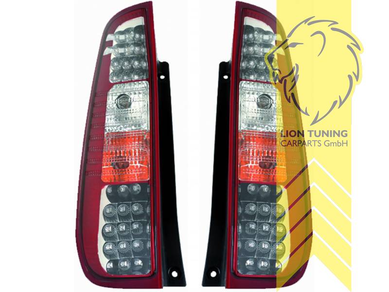 LED, rot, weiss, nur passend für 3-Türer, Blinkerbirnen BAU15S, Eintragungsfrei / mit E-Prüfzeichen
