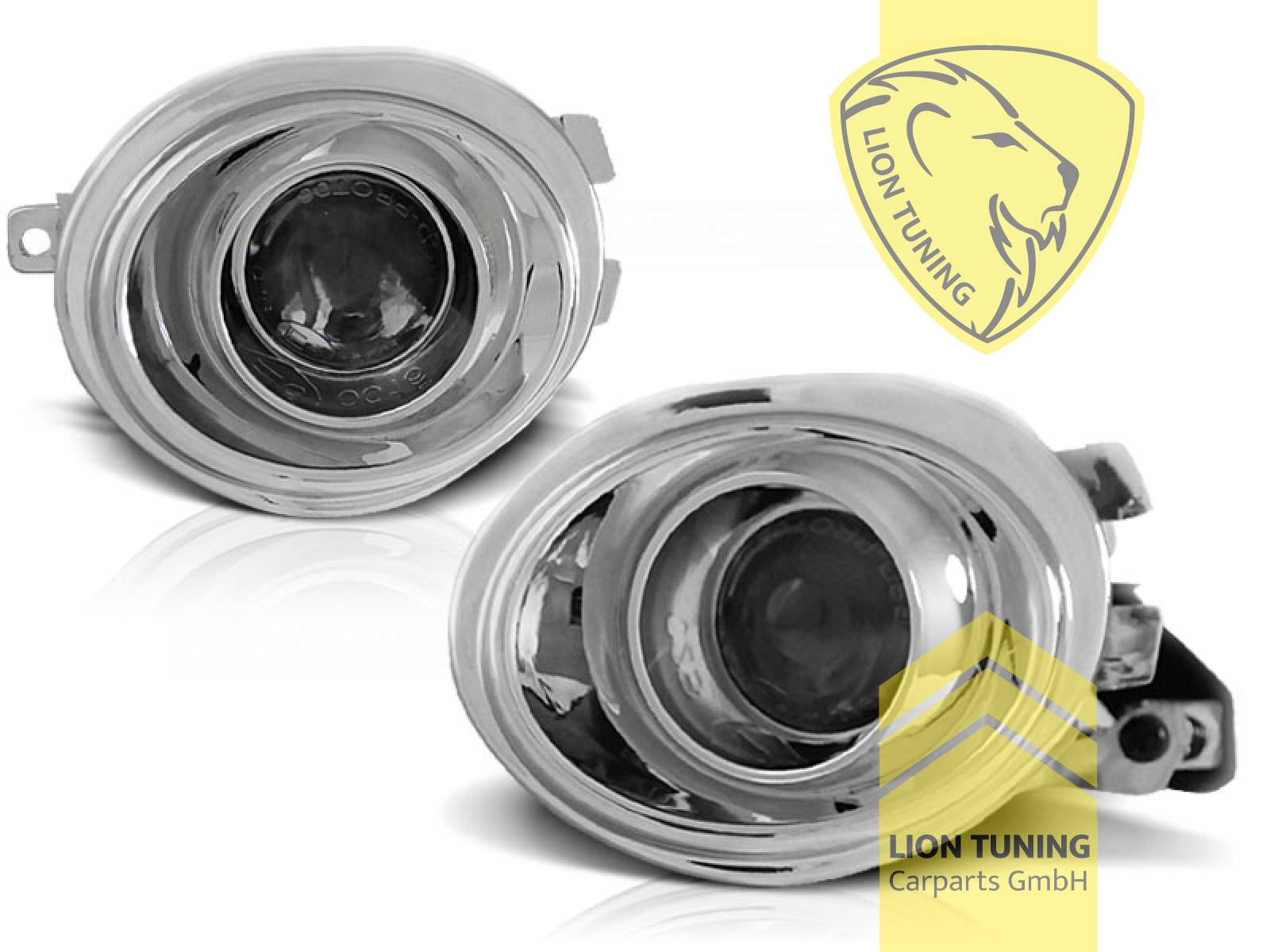 Halogen, chrom, nur passend für M-Paket und M5 Stoßstange, H3, Eintragungsfrei / mit E-Prüfzeichen