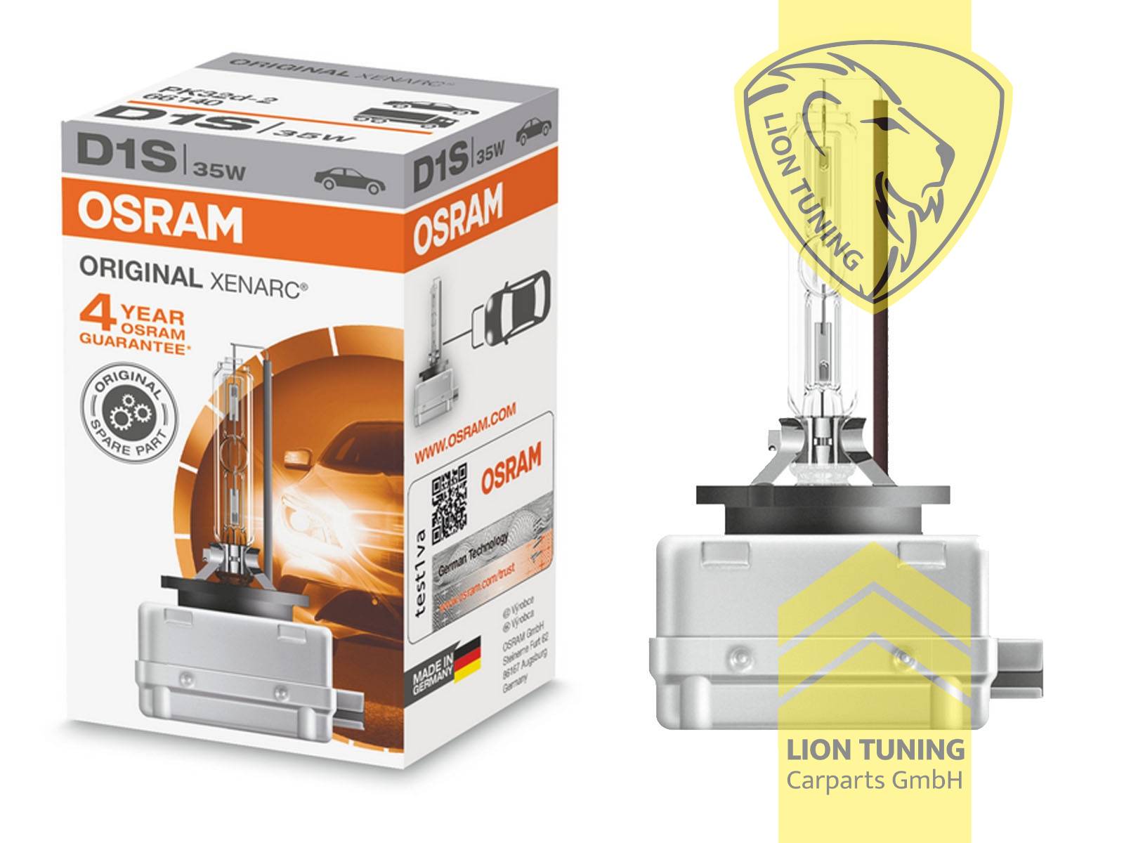 Xenon, HID, 4300K, D1S, 35W, Scheinwerfer, 12 V, Eintragungsfrei / mit E-Prüfzeichen