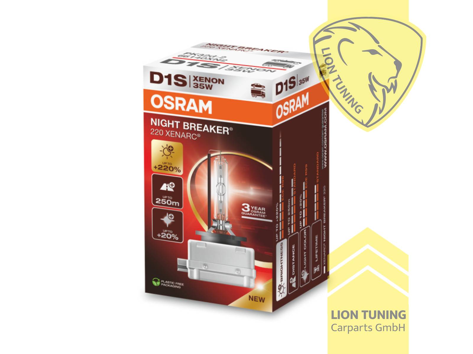 Xenon, HID, 4500K, D1S, 35W, Scheinwerfer, 12 V, Eintragungsfrei / mit E-Prüfzeichen