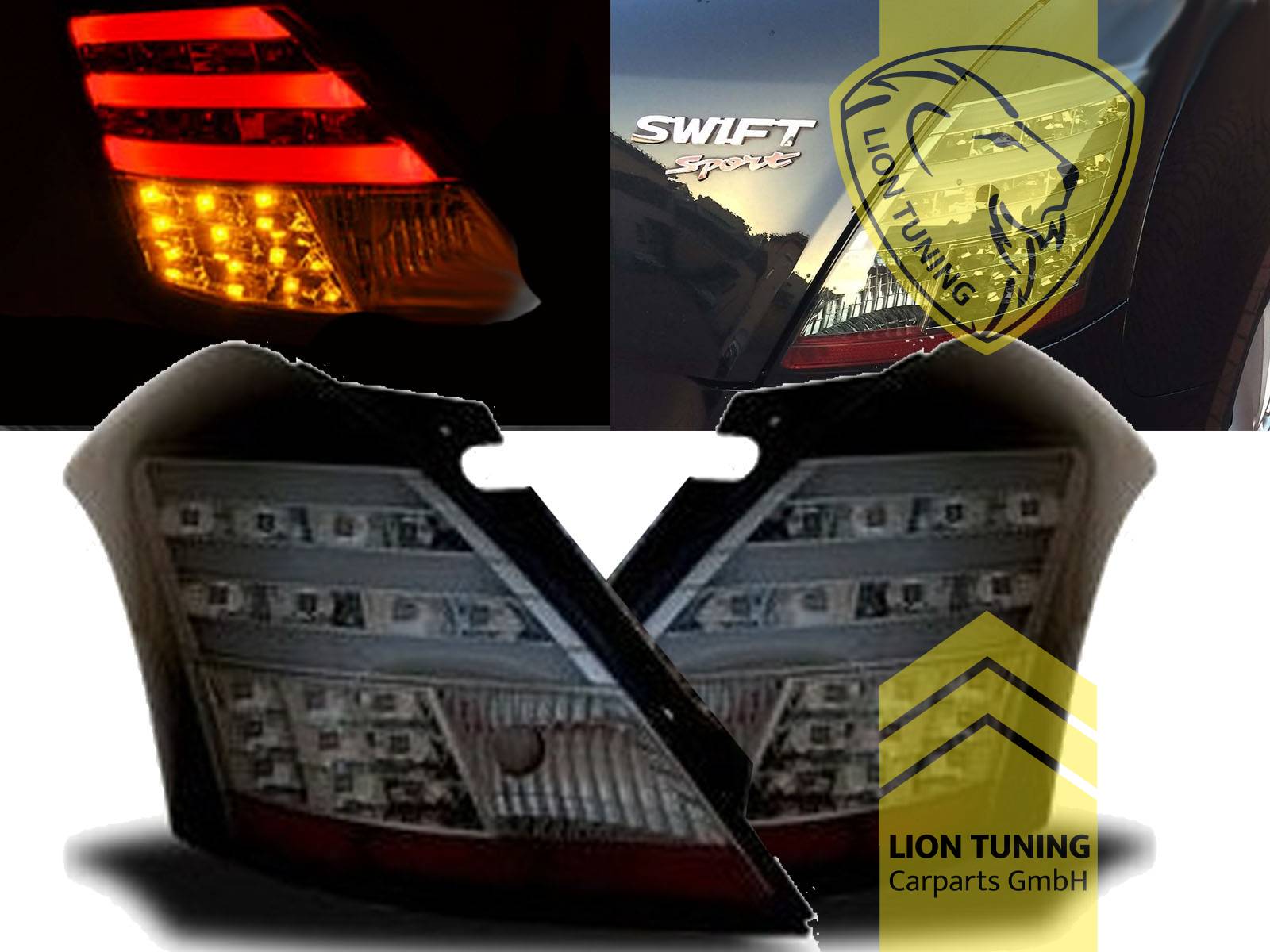 LED, schwarz, nur passend für Sport Modell, Eintragungsfrei / mit E-Prüfzeichen
