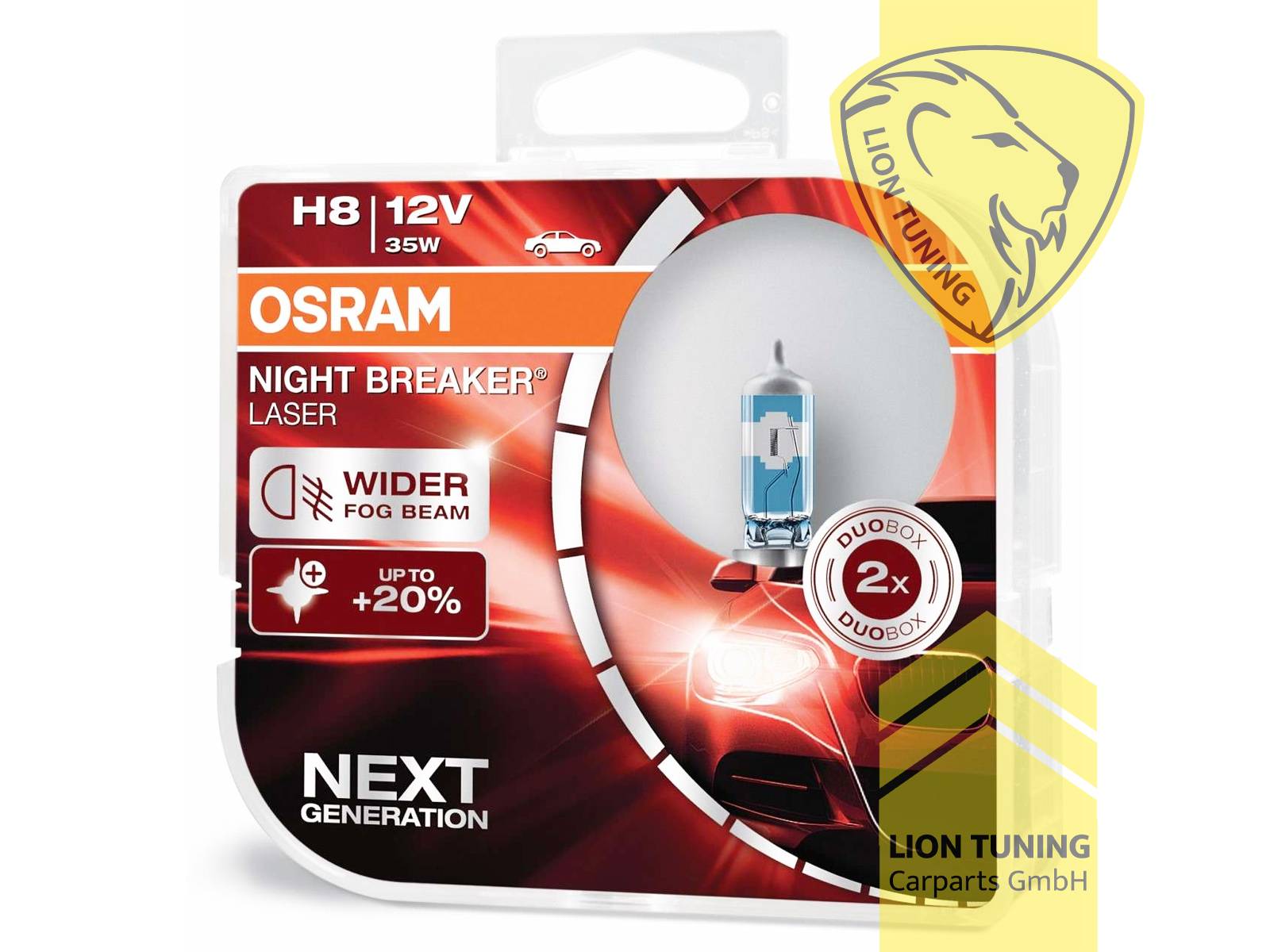 Halogen, 3500K, H8, 35W, Scheinwerfer, 12 V, Eintragungsfrei / mit E-Prüfzeichen