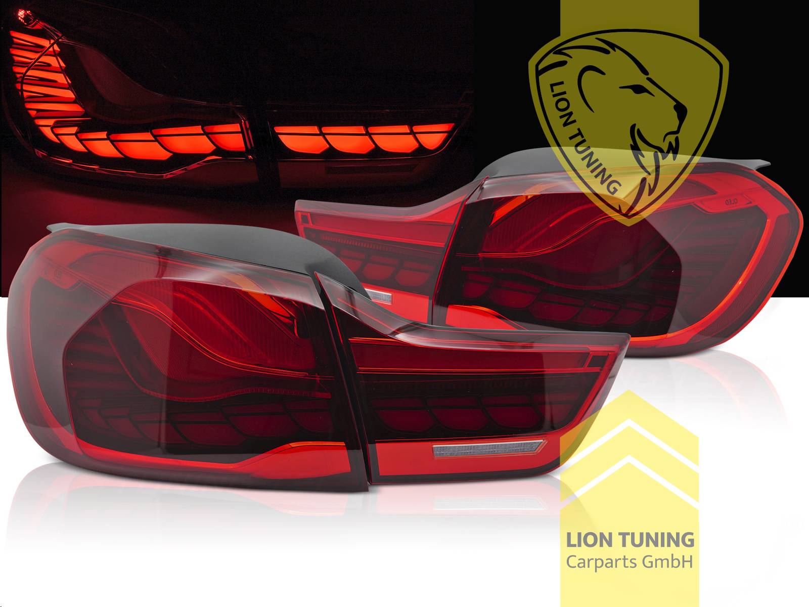LED, mit LED Blinker, dynamischer LED Blinker, rot, Eintragungsfrei / mit E-Prüfzeichen
