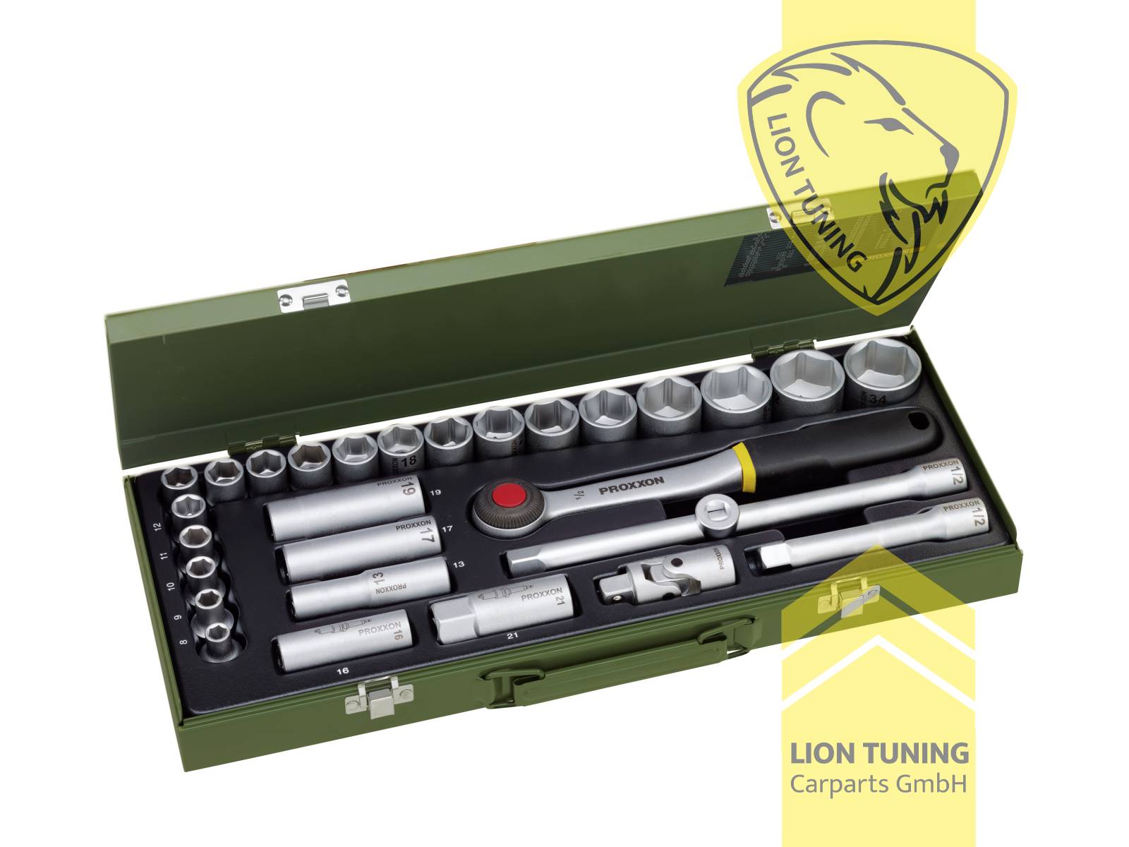 für 1/2 Zoll Vierkantantrieb (12,5 mm), silber, 1/2 Zoll, Proxxon, Chrom-Vanadium-Stahl