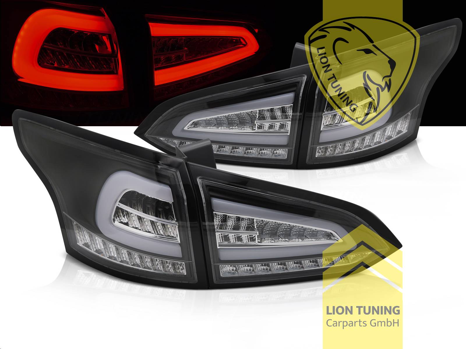 dynamischer LED Blinker, LED, schwarz, Eintragungsfrei / mit E-Prüfzeichen