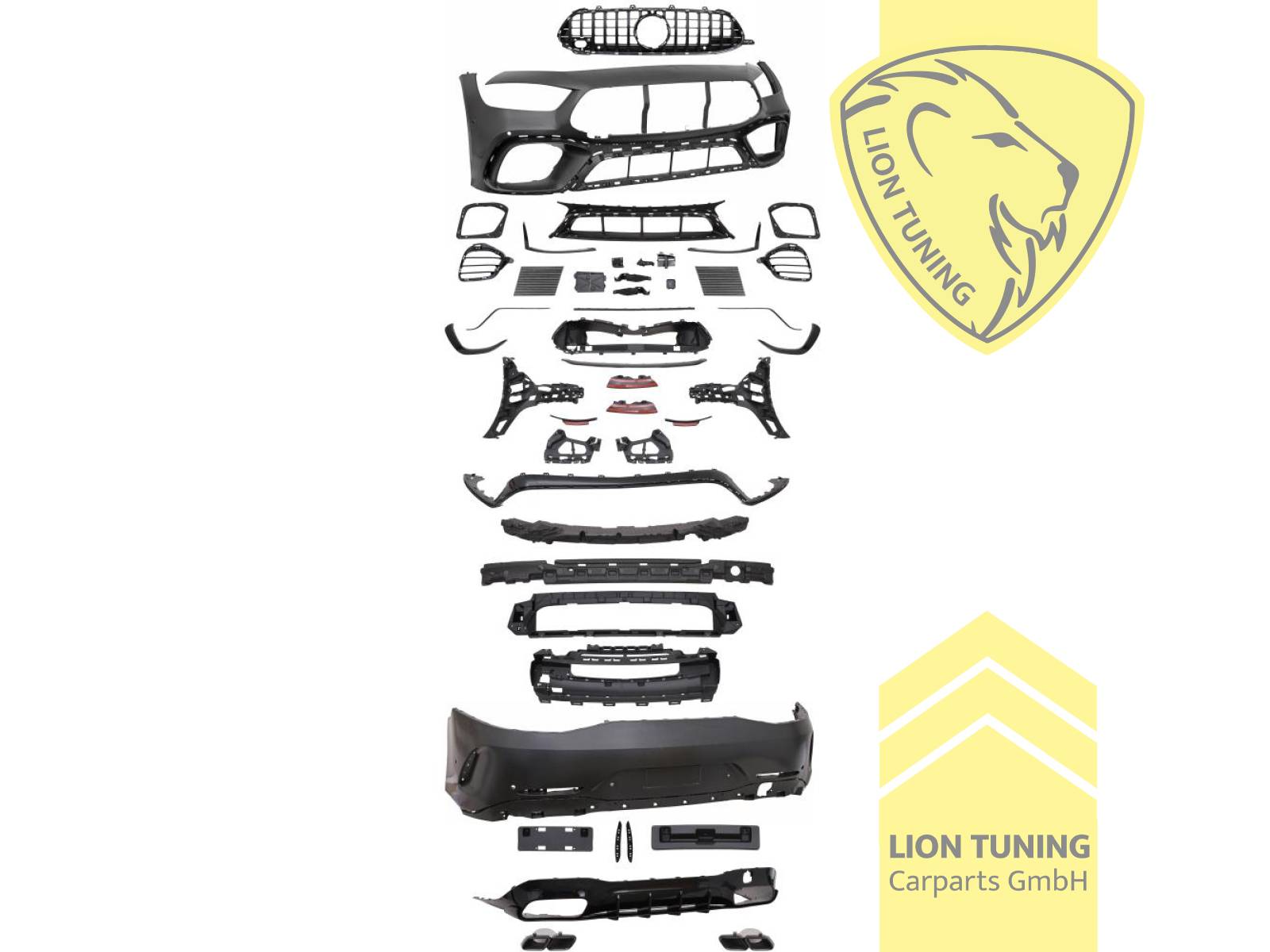 Ersatzteile von äquivalenter Qualität für die Besitzer des Fahrzeugs (entspr. EU-Verordnung 46/2010), PP Kunststoff, grundiert