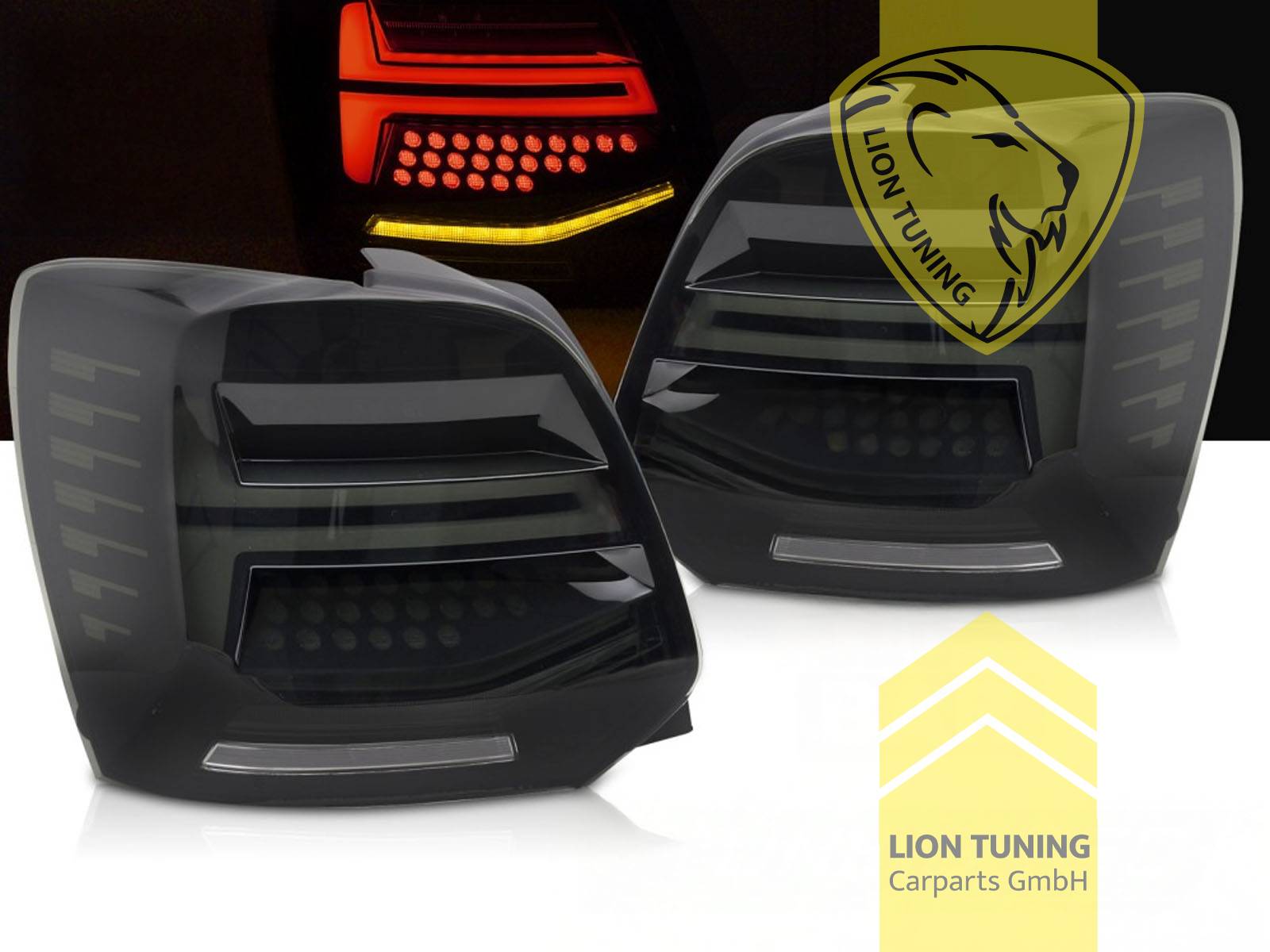LED, dynamischer LED Blinker, schwarz, Eintragungsfrei / mit E-Prüfzeichen