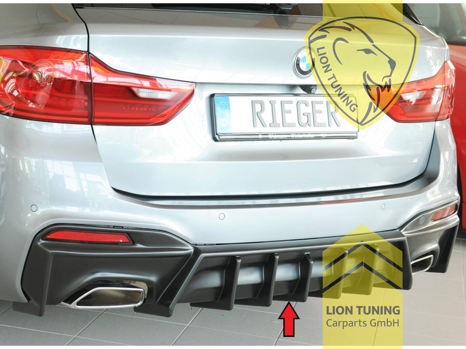links und rechts, schwarz matt, nur passend für Fahrzeuge mit M-Paket, für Fahrzeuge mit Anhängerkupplung, ABS Kunststoff, schwarz - lackierfähig, Eintragungsfrei / mit ABE
