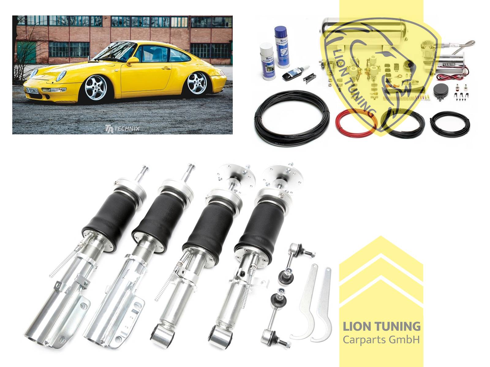11,5L Tank chrom / ViAir Kompressor chrom, fest, weiss, nicht für RS Modelle, Stahl verzinkt, Eintragungspflichtig / Teilegutachten wird nach Kauf spezifisch ausgestellt