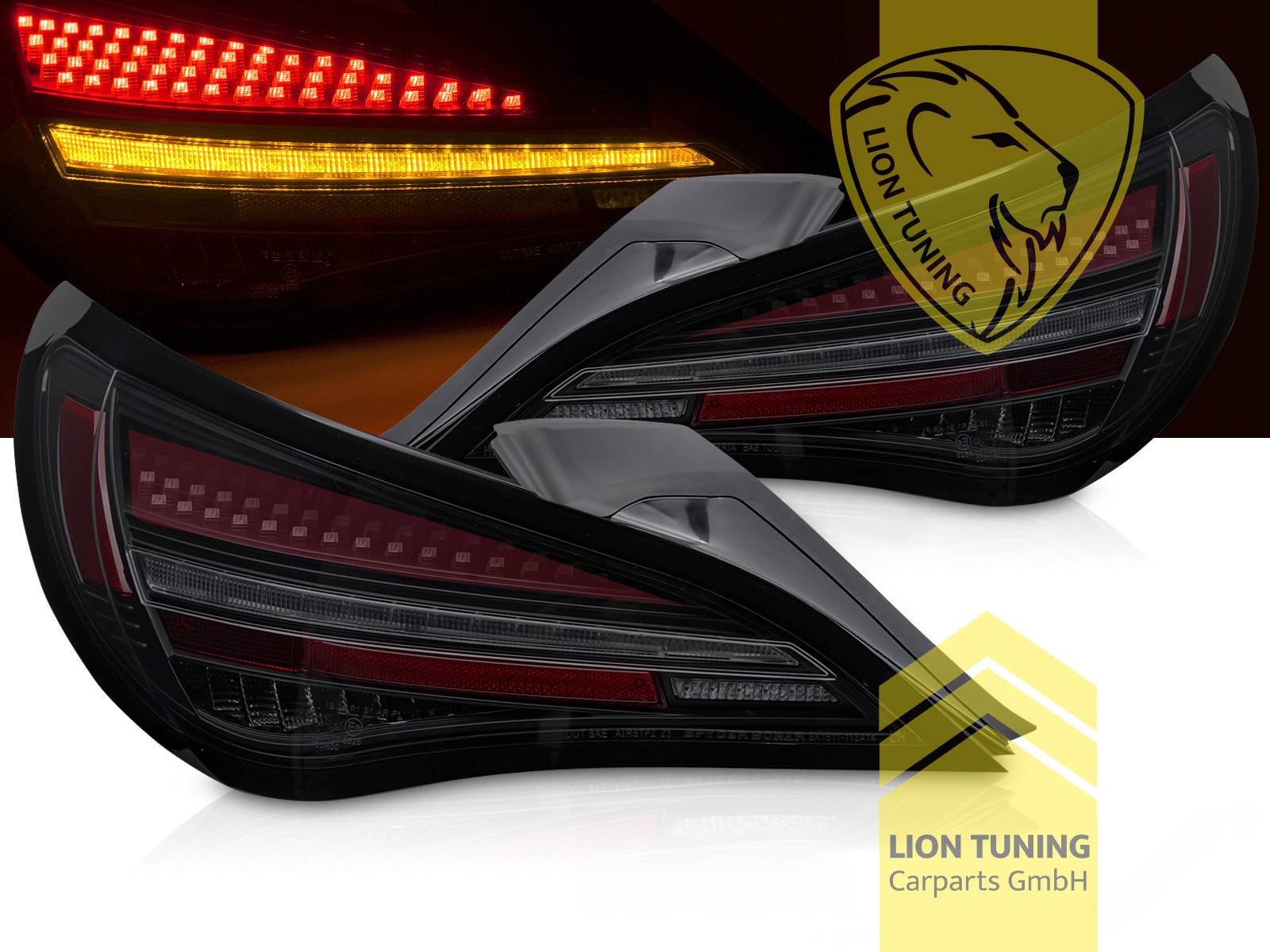 LED, dynamischer LED Blinker, schwarz, nur passend bei Fahrzeugen mit Original Halogen Rückleuchten, Eintragungsfrei / mit E-Prüfzeichen