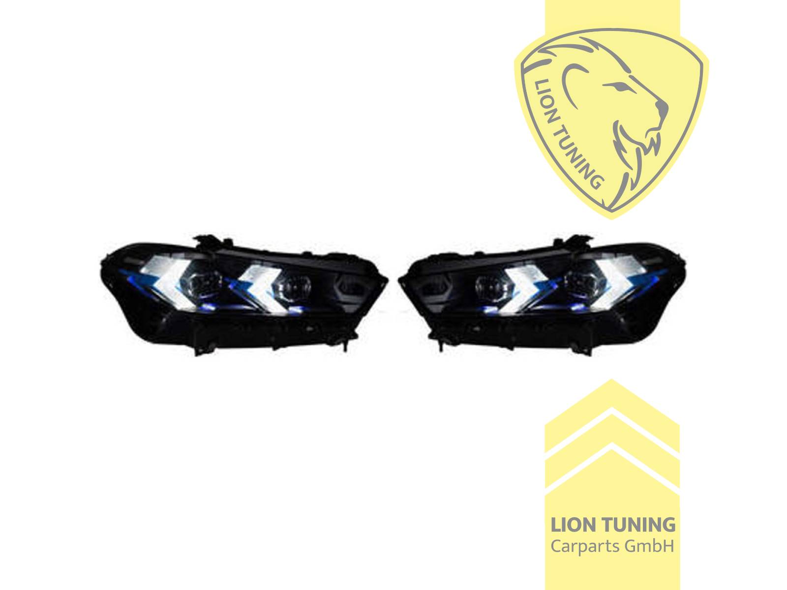LED, schwarz, LED Abblendlicht / LED Fernlicht, elektrisch verstellbar - Stellmotor integriert, Eintragungsfrei / mit E-Prüfzeichen, Eintragungsfrei / mit R87 Zulassung als Tagfahrlicht