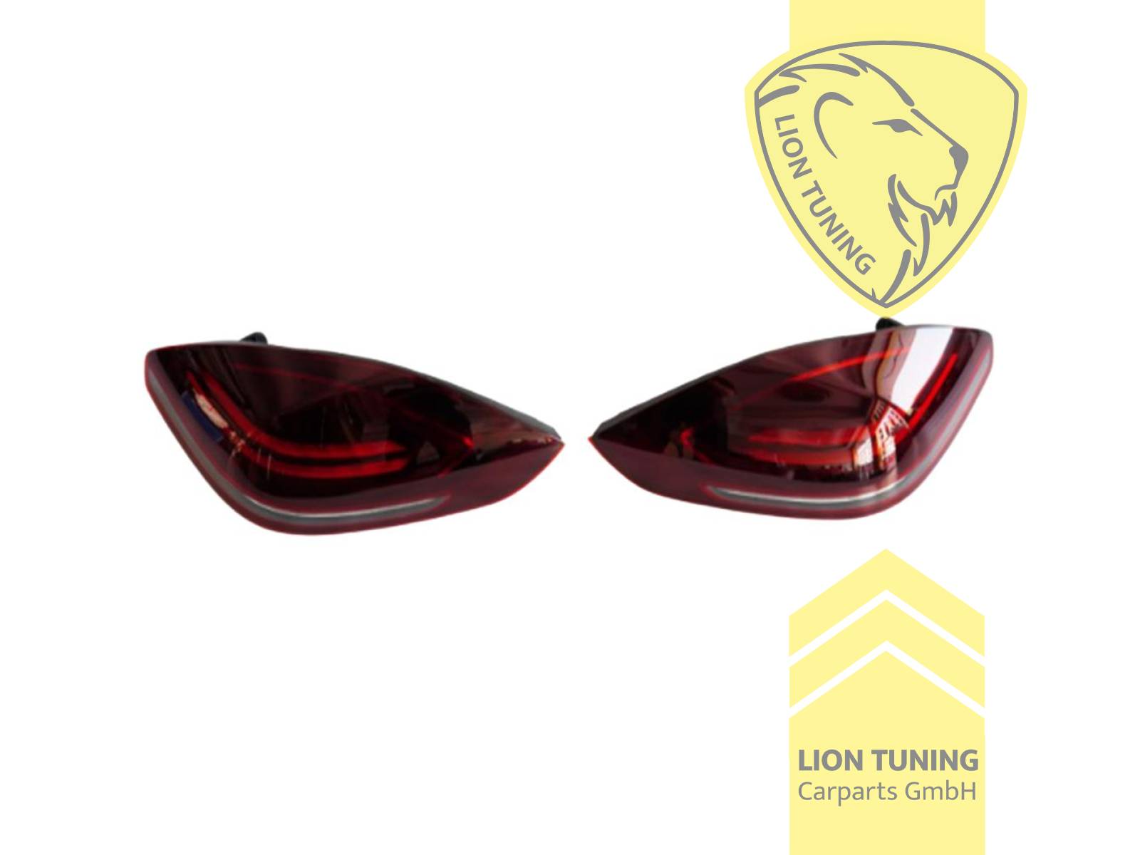 dynamischer LED Blinker, LED, rot, schwarz, Eintragungsfrei / mit E-Prüfzeichen
