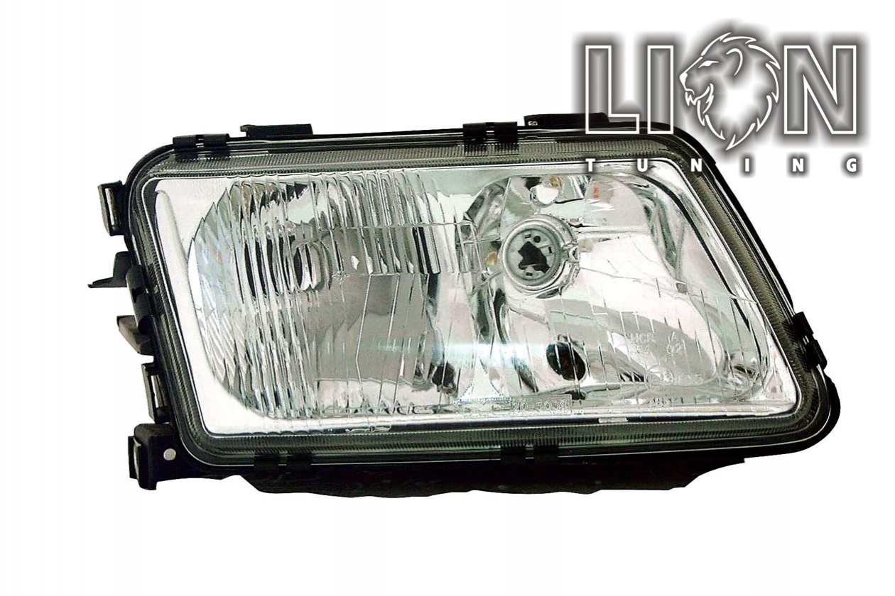 Halogen, Abblendlicht H7 / Fernlicht H1, elektrisch verstellbar - Stellmotor wird vom Original übernommen, inkl. Verschlusskappe und Lampenträger (PL), ohne Leuchtmittel, Standard Ausführung, Eintragungsfrei / mit E-Prüfzeichen