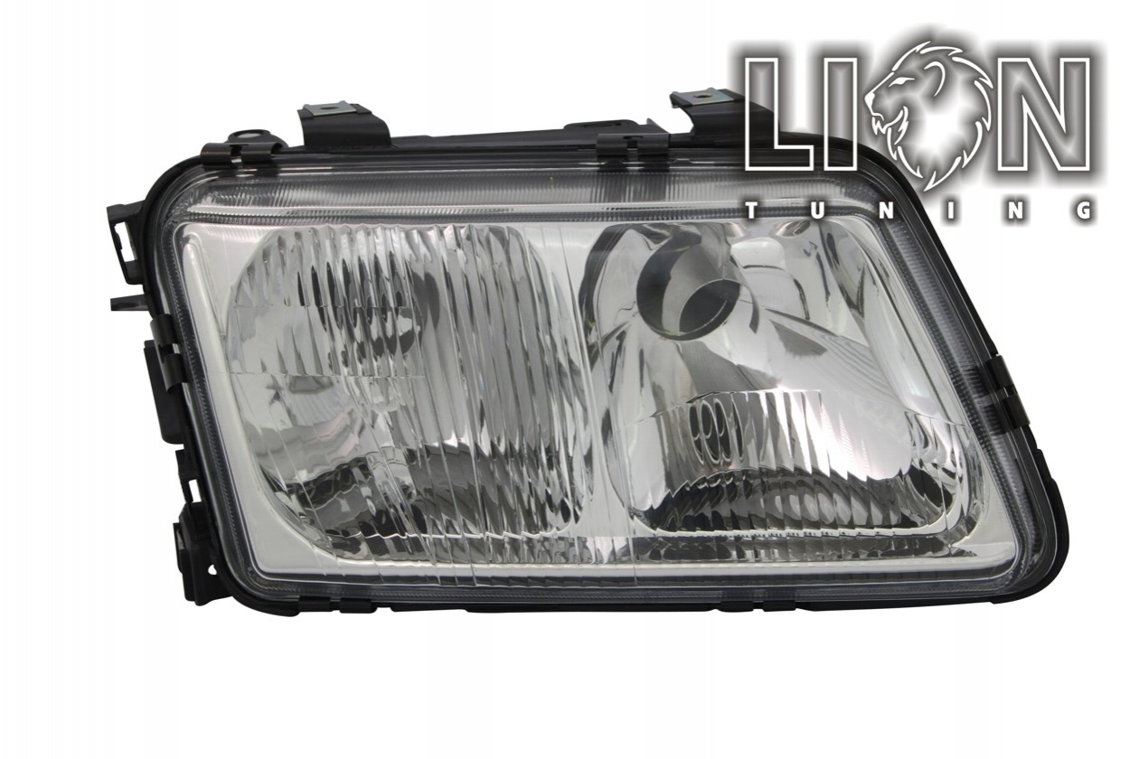 Halogen, mit Nebelscheinwerfer, Abblendlicht und Fernlicht H4 / Nebelscheinwerfer H7, elektrisch verstellbar - Stellmotor wird vom Original übernommen, inkl. Verschlusskappe und Lampenträger, ohne Leuchtmittel, Standard Ausführung, Eintragungsfrei / mit E-Prüfzeichen